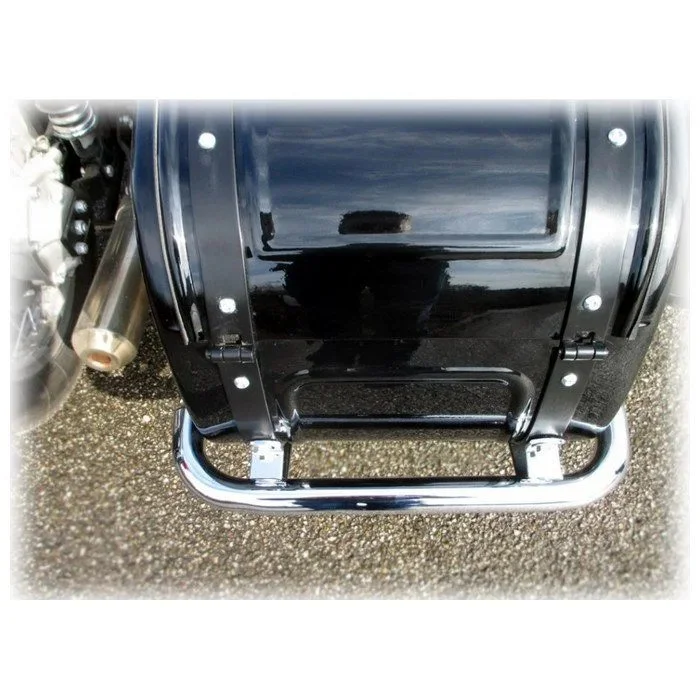 Pare-chocs arrière sidecar, renforcée (chromé ou noir), accessoire pour side-car Ural via Moto Side Aventure (concessionnaire side-car Ural)