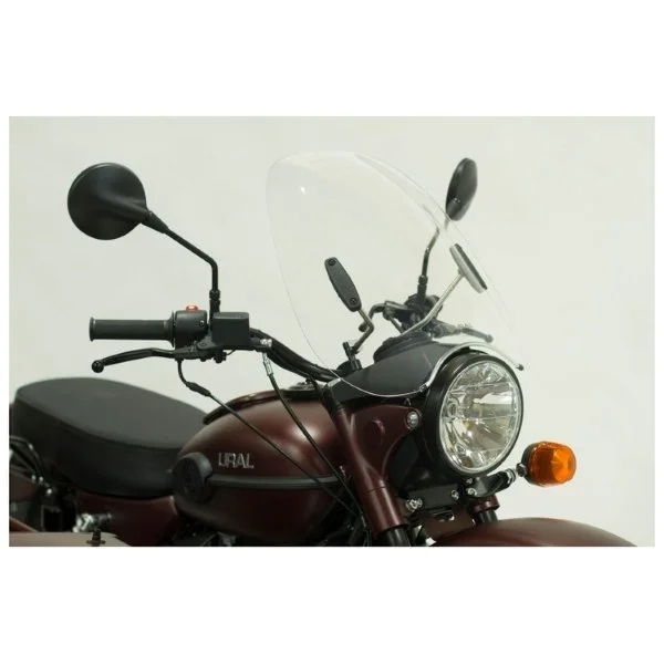 Ural windscreen clear with mounting kit is a windshield accessory for Ural sidecars via Moto Side Aventure
