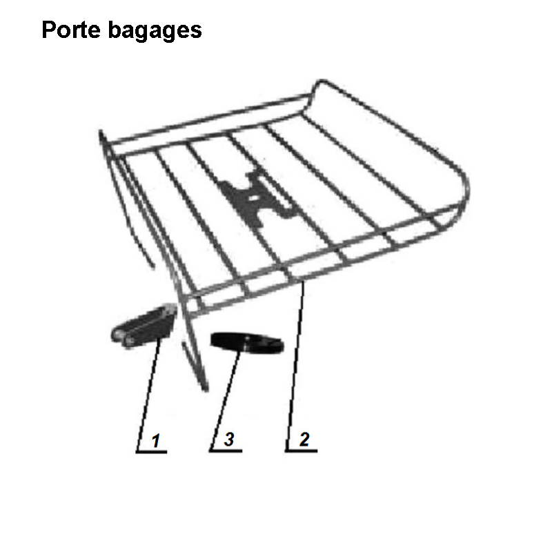 Porte-bagages pour les side-cars Ural Motorcycles équipés d'un moteur à injection EFI.
