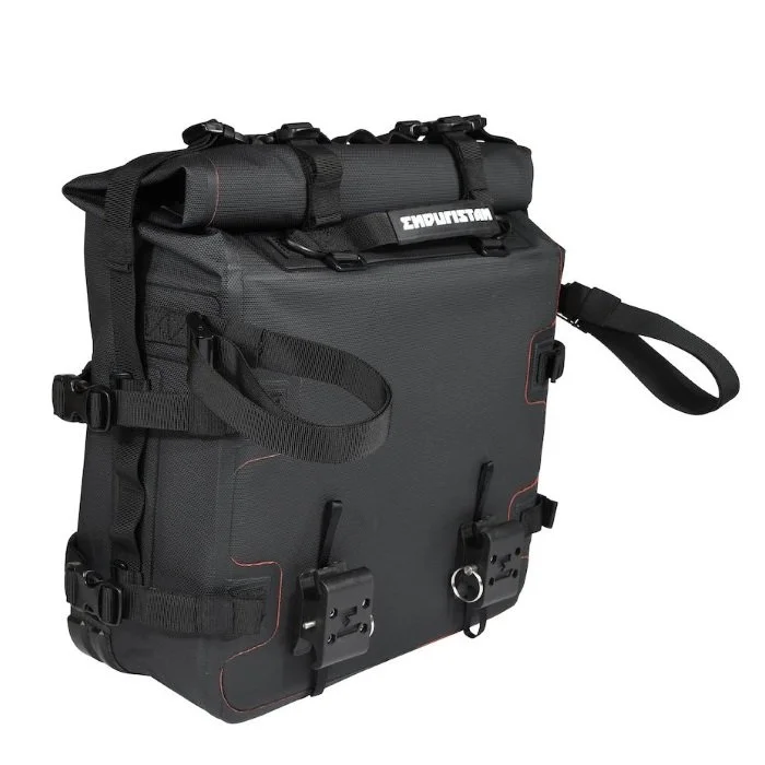 Enduristan Sacoche Laterale Monsoon Evo, accessoire side-car Ural via Moto Side Aventure (concessionnaire sidecar Ural)