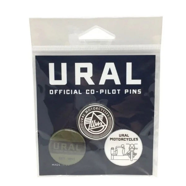 Pack de 3 boutons, set 2 Bleu, accessoire de side-car Ural via Moto Side Aventure (concessionnaire side-car Ural)