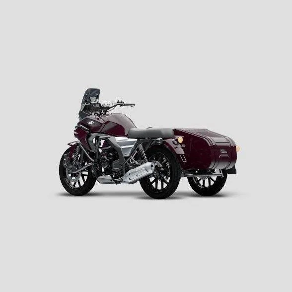 Side-car Ural Neo 500 de couleur Burgundy