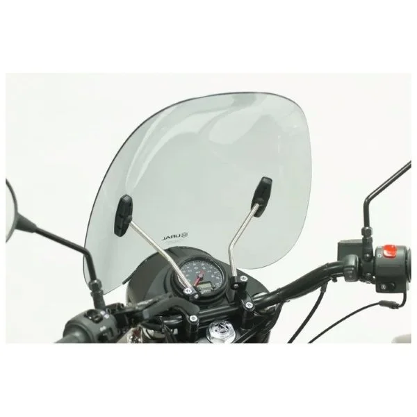 Parabrisas ahumado para Ural con kit de montaje, accesorio para sidecar Ural a través de Moto Side Aventure (distribuidor de sidecares Ural)