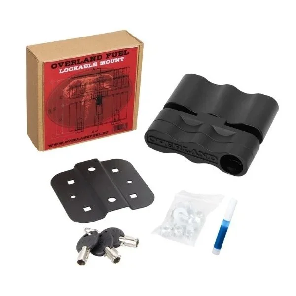 Soporte con cierre para el depósito de combustible Overland negro, accesorio Overland para sidecar Ural a través de Moto Side Aventure (accesorio para sidecar Ural)