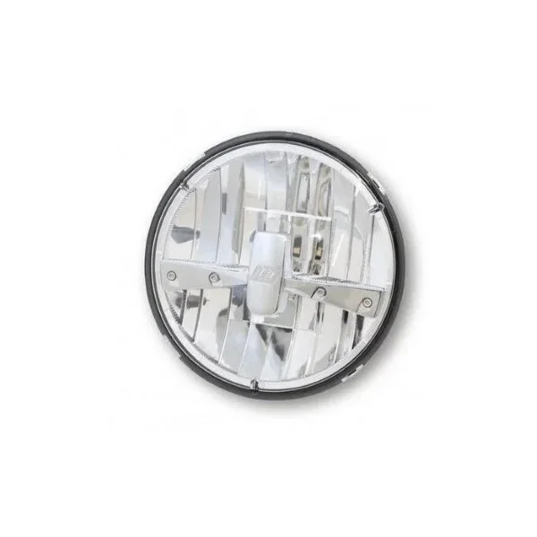El inserto cromado para el faro LED es un accesorio para sidecares Ural disponible a través de Moto Side Aventure (distribuidor de sidecares Ural)