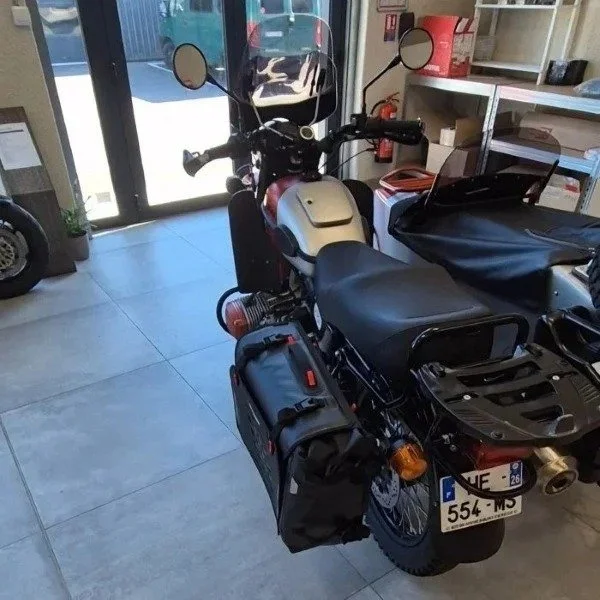 SysBag WP L con placa de adaptación izquierda, accesorio para sidecar Ural a través de Moto Side Aventure (distribuidor de sidecares Ural)