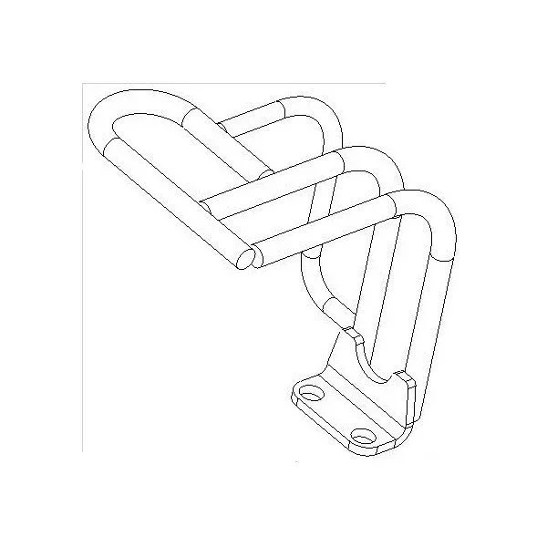 N°57 Protection trim since 2013 for the sidecar frame 2WD (carburetor part)