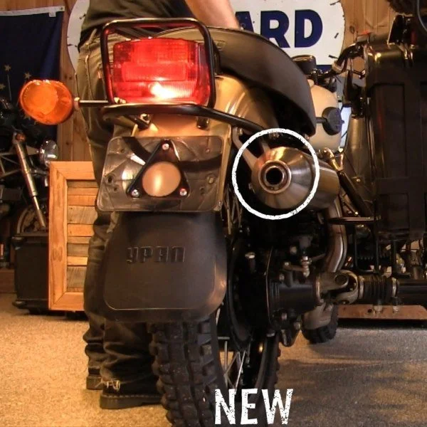 Échappement GPR avec catalyseur - Ural Gear Up 2017/2019 (OFF-ROAD) est un accessoire pour side-car Ural via Moto Side Aventure (concessionnaire side-car Ural)