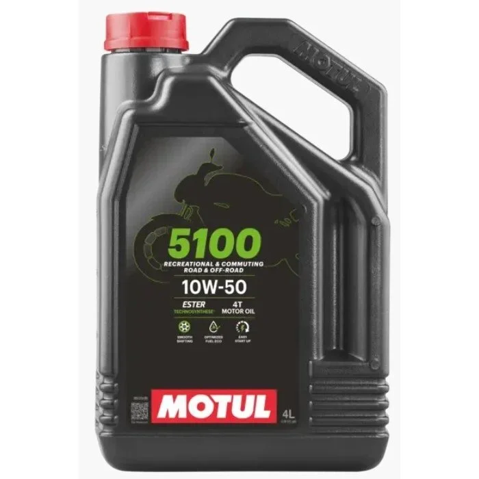L’huile moteur Motul 5100 10w50 est une huile de technosynthèse pour side-cars 4T convenant à tout type de sides à 4 temps, avec ou sans boîte de vitesses intégrée, embrayage humide ou sec.