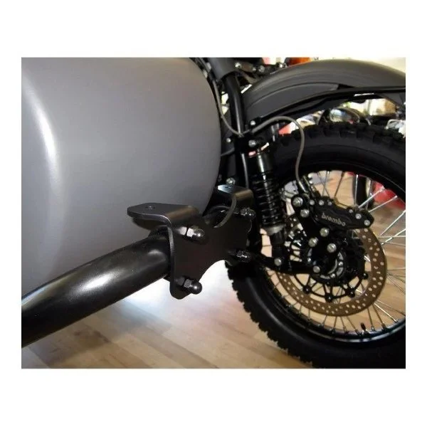 Fog lights mounting set, black is an accessory for Ural sidecars via Moto Side Aventure