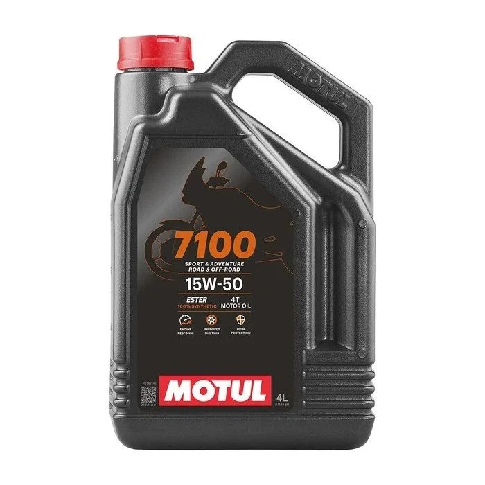 L’huile moteur Motul 7100 15w50 est une huile 100% de synthèse pour side-cars 4T convenant à tout type de sides à 4 temps, avec ou sans boîte de vitesses intégrée, embrayage humide ou sec.