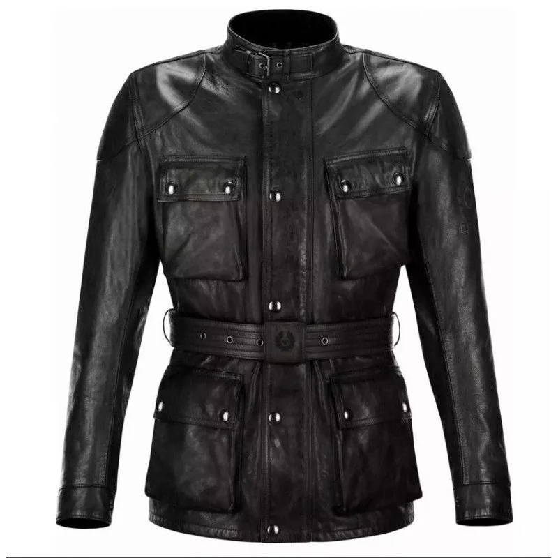Veste Belstaff Trialmaster pro wax 10 OZ Noir