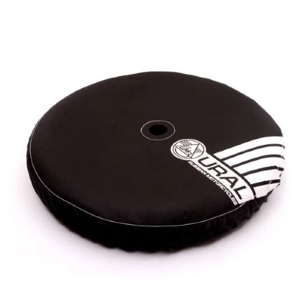 Funda completa para rueda de repuesto, negra con logotipo (Original Denisov)