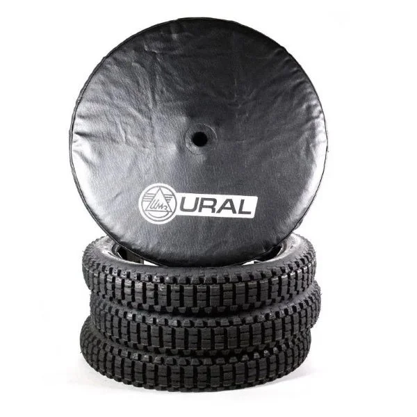 Funda para rueda negra de vinilo