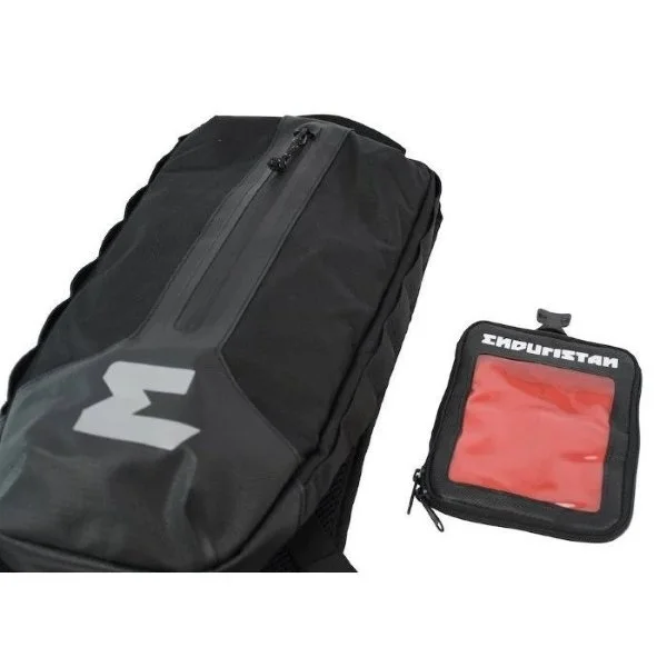 Enduristan Hurricane 7 waterproof rucksack for Ural Motorcycles sidecars