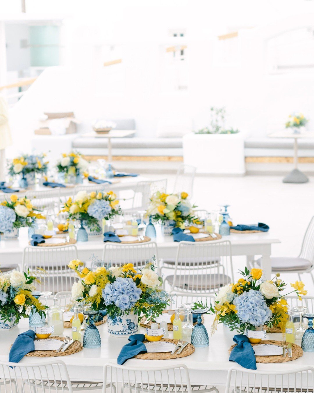 If you're seeking an energetic, coastal-inspired whimsical d&eacute;cor for your wedding day, this is the style to embrace. 🩵💛

Trust us to craft the perfect ambiance for your special day and we'll guide you towards a personalized aesthetic that ca