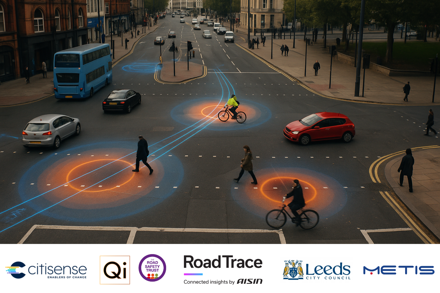 RoadTrace by AISIN and Qi Launch Predictive Road Safety Pilot with Leeds City Council, Backed by National Grant Funding from The Road Safety Trust