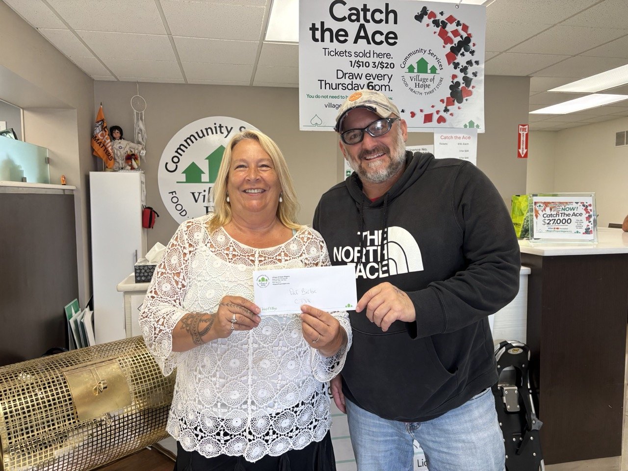 September 5 Catch The ACE Lincoln VoHN winner presented cheque