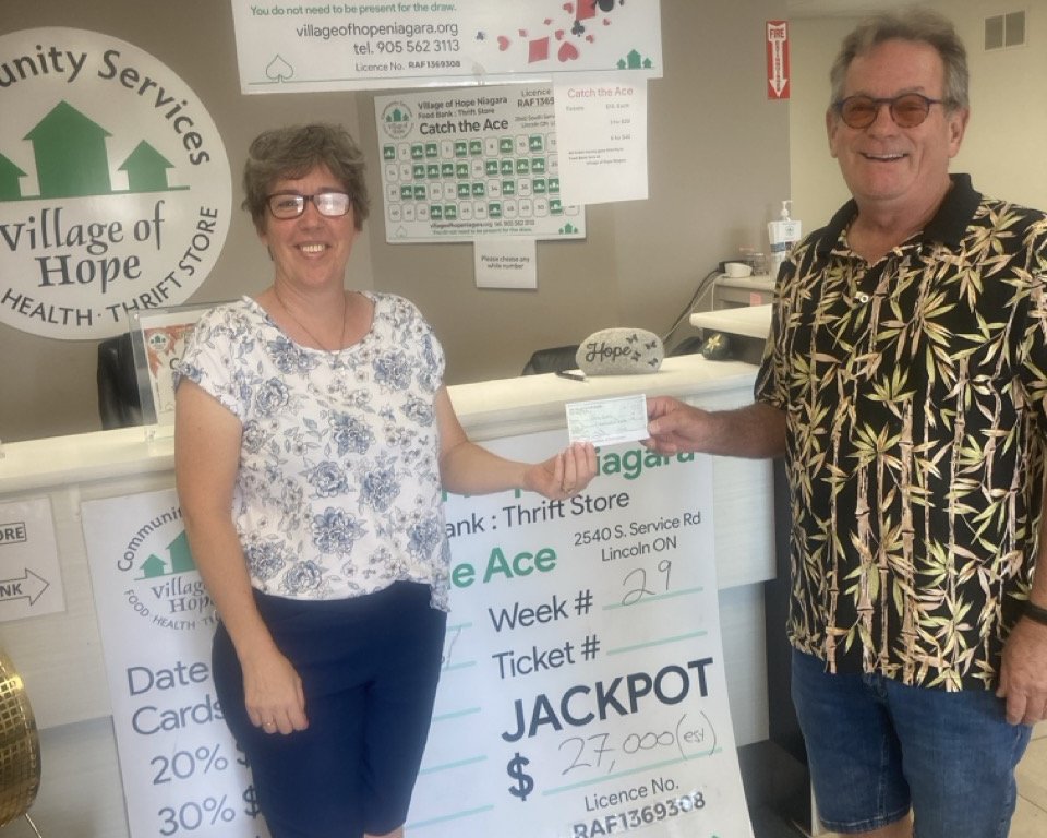 September 12 Catch The ACE Lincoln VoHN winner presented cheque