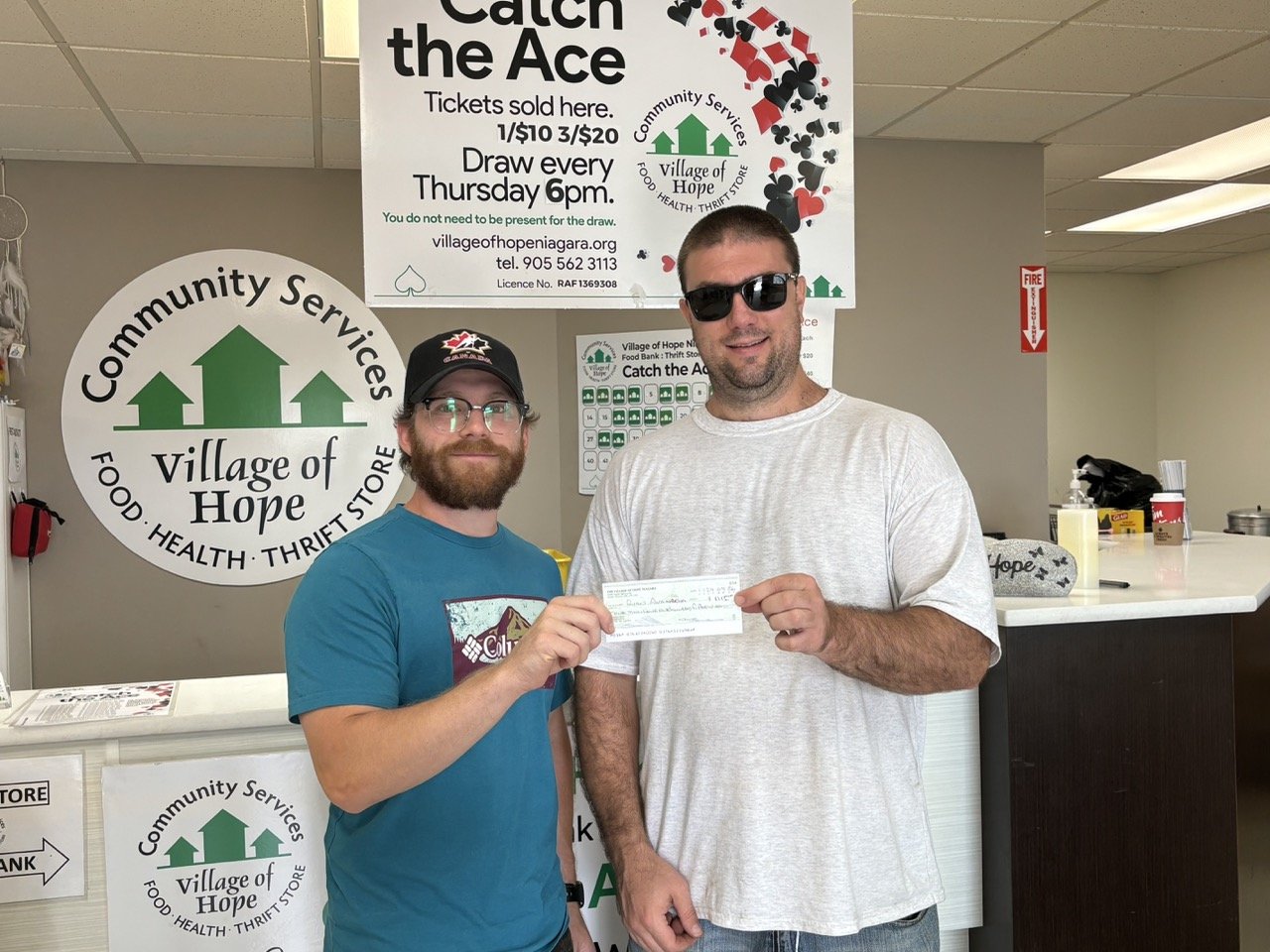 September 26 Catch The ACE Lincoln VoHN winner presented cheque