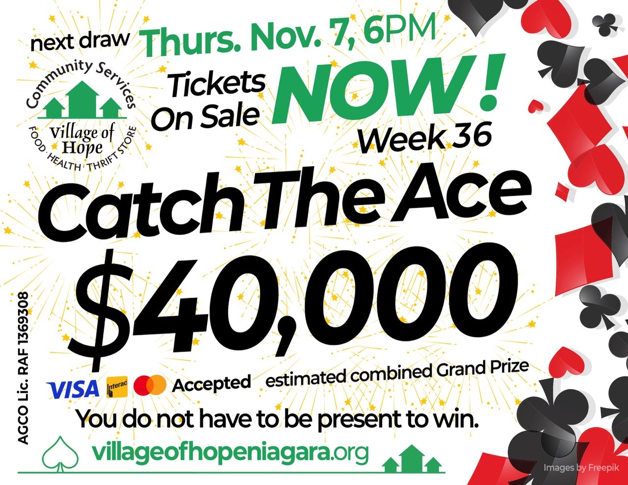 Week 36 of Village of Hope Niagara's Catch The ACE Thursday November 7