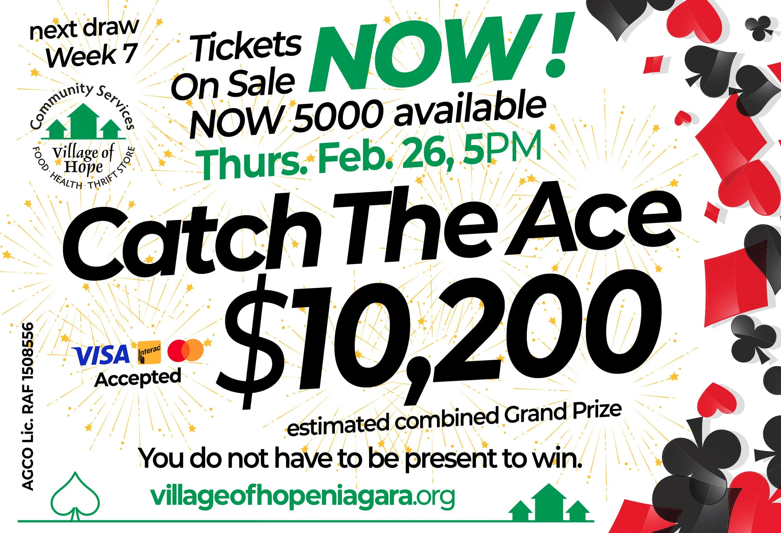 Next Draw - Week 7 - Catch The Ace - 26 Feb