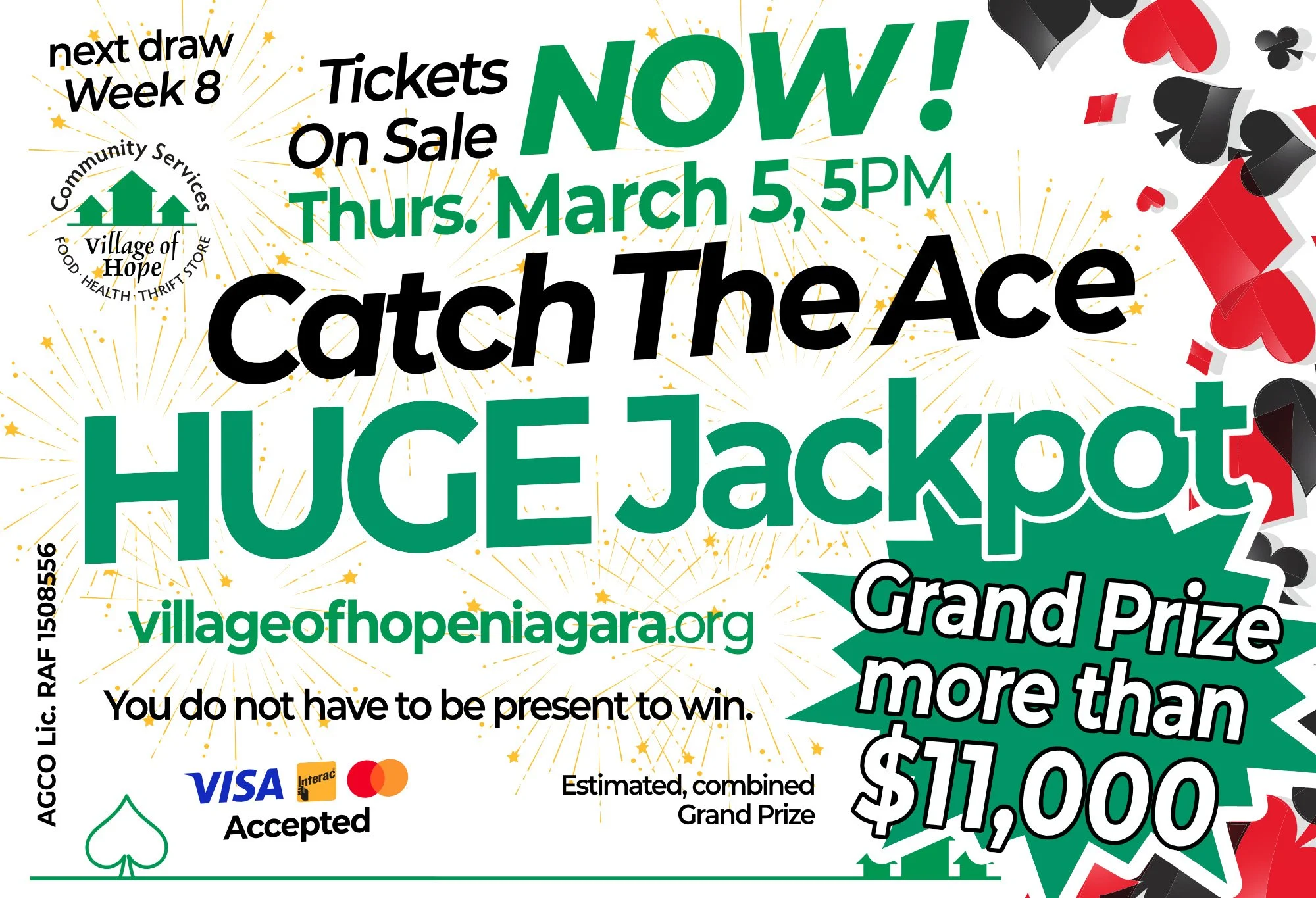 Next Draw - Week 8 - Catch The Ace - 5 March