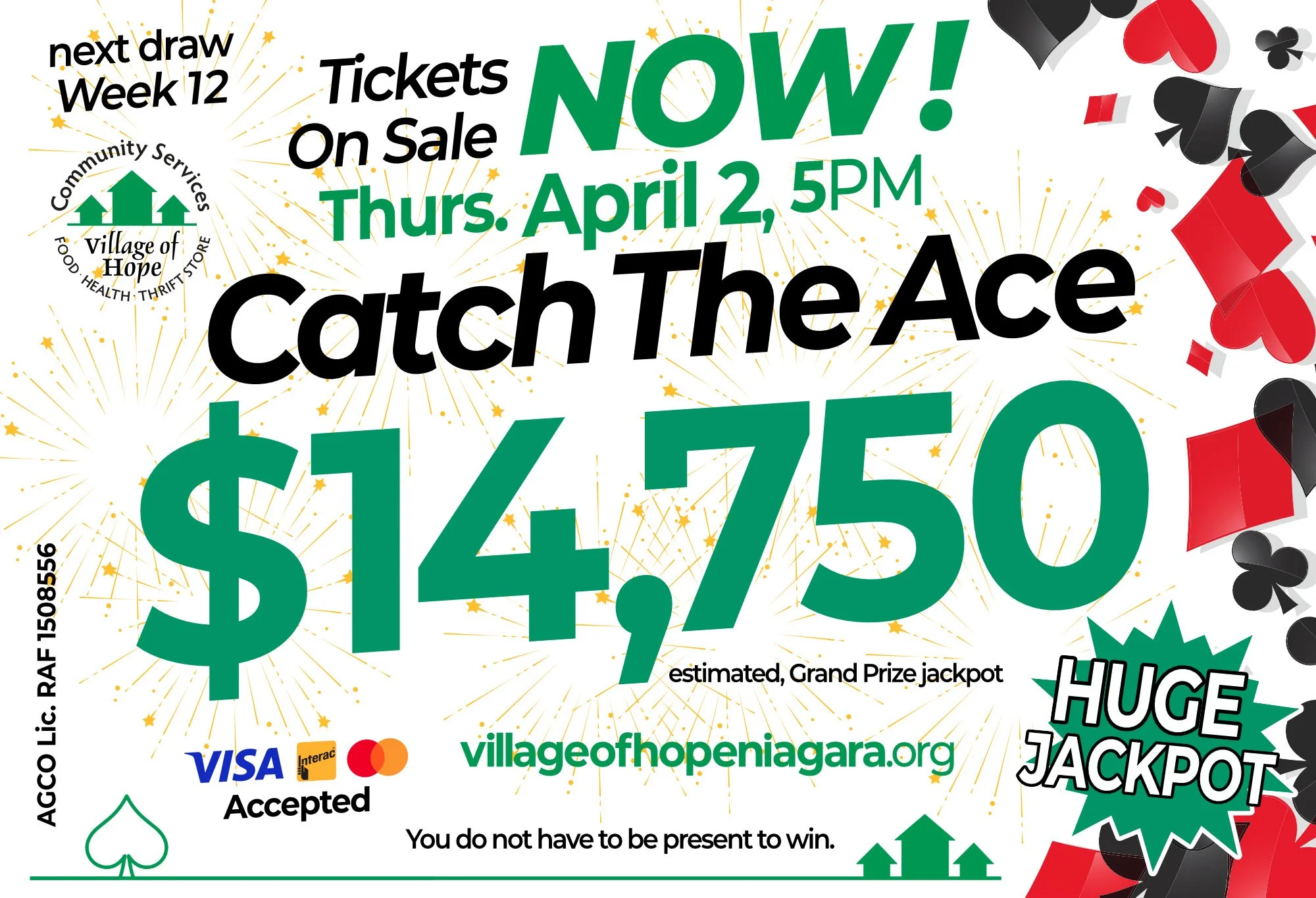 Next Draw - Week 12 - Catch The Ace - 2 April