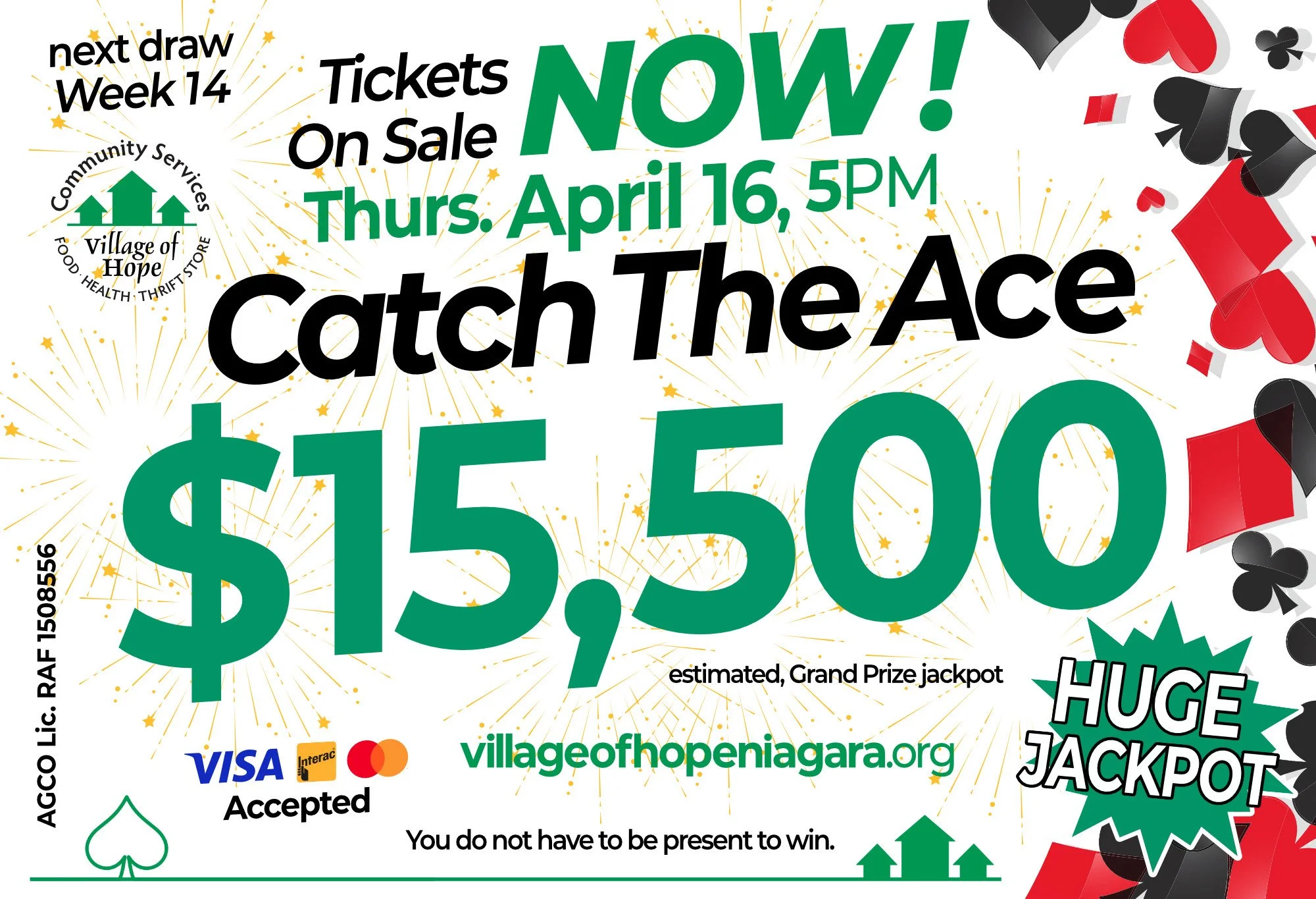 Next Draw - Week 14 - Catch The Ace - April 16