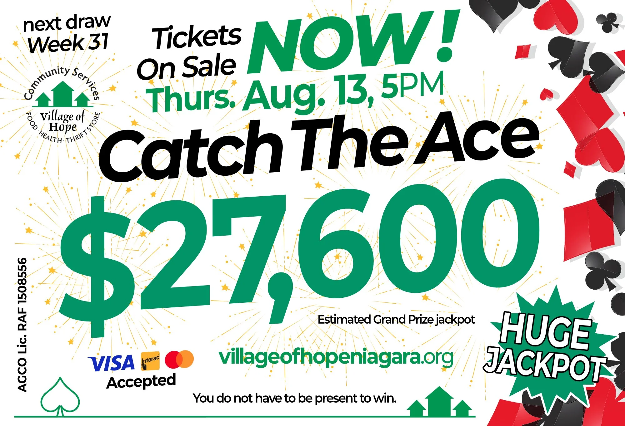 Next Draw - Week 31 - Catch The Ace - Aug 13