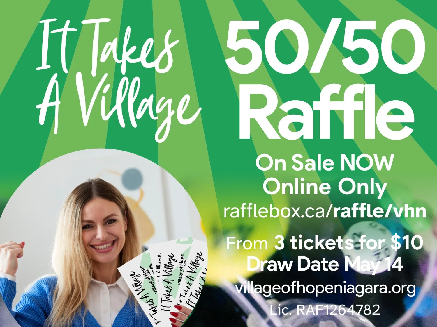 Village Raffle Hope Notes - Village of Hope Niagara's 1st Quarterly Online 50/50 # ...