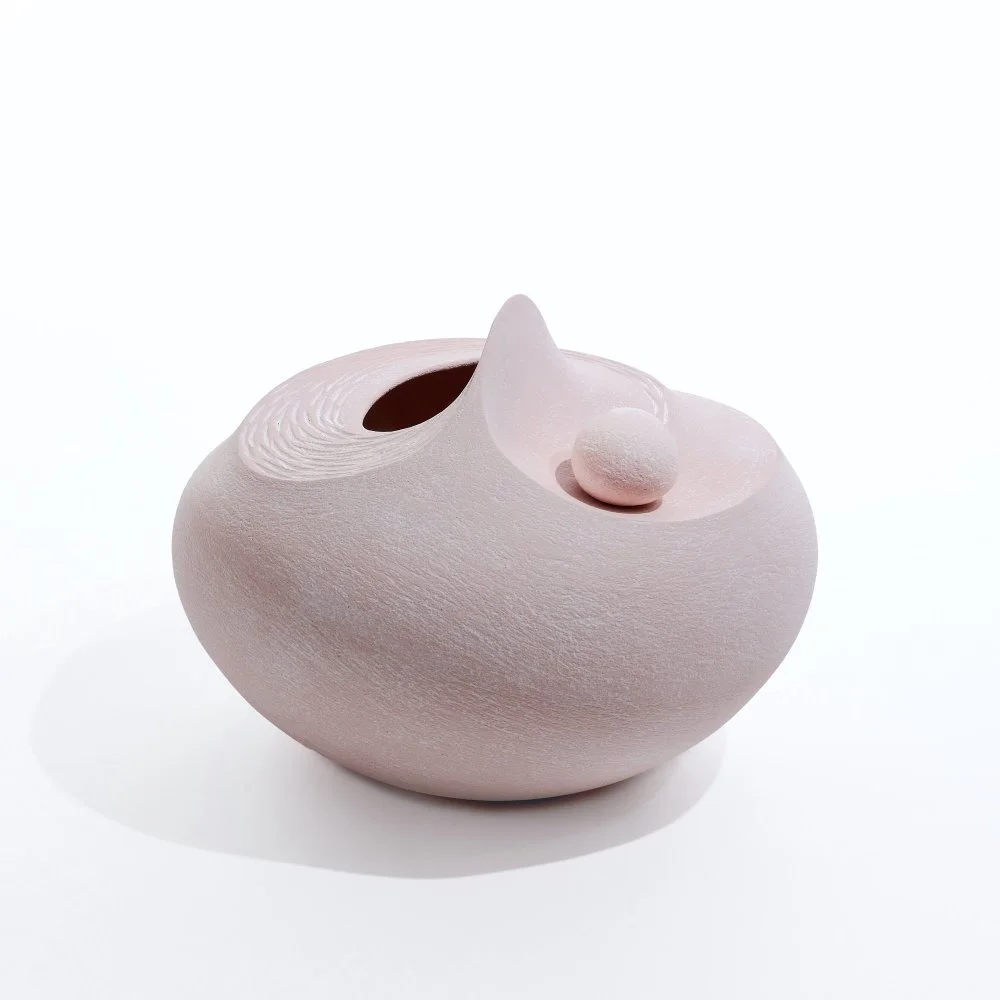 Pibble Wave Pink Pebble Wave Sculpture — Mitch Pilkington | Sculpted Ceramic ...