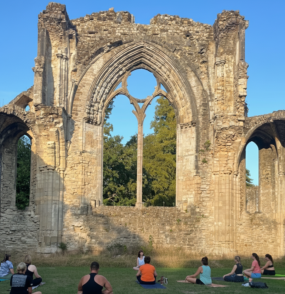 Sundown Sessions Amongst the Ruins: Twilight Flow at the Abbey 