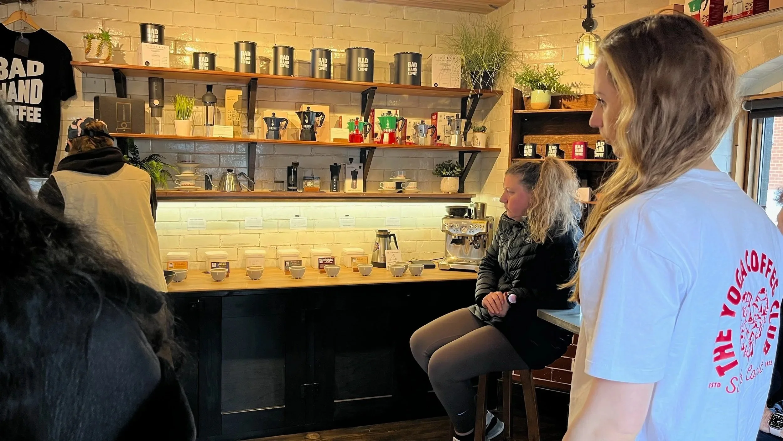 Yoga &amp; Coffee Cupping at Bad Hand Studio, Bournemouth