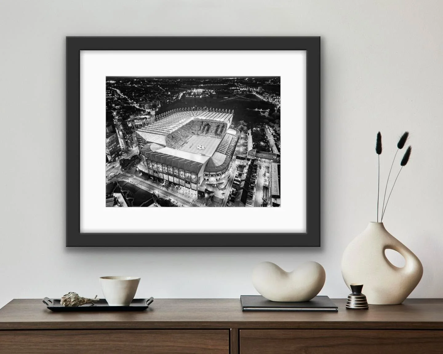 BRAND NEW ⭐️🖤🤍

This weekend at Tynemouth Market we will have our prints of St James&rsquo; Park hosting Barcelona in the first Champion&rsquo;s League group stage game of 2025.

Prints available from &pound;12 and framed prints from &pound;21! 

P