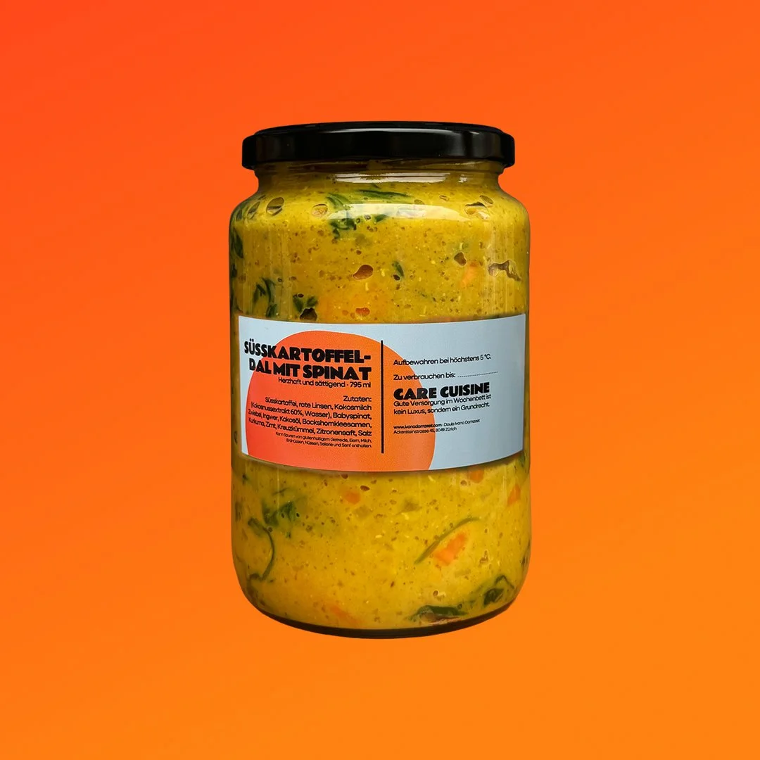 Süsskartoffel-Dal mit Spinat & Bockshornklee
