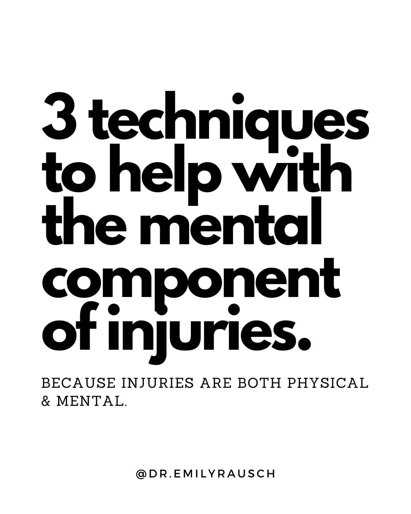 Injuries are just as much a mental thing as they are a physical thing. 

But we tend to focus more on the physical component. 

This can lead pole dancers (and athletes in general) struggling to completely heal because they are frustrated, depressed,