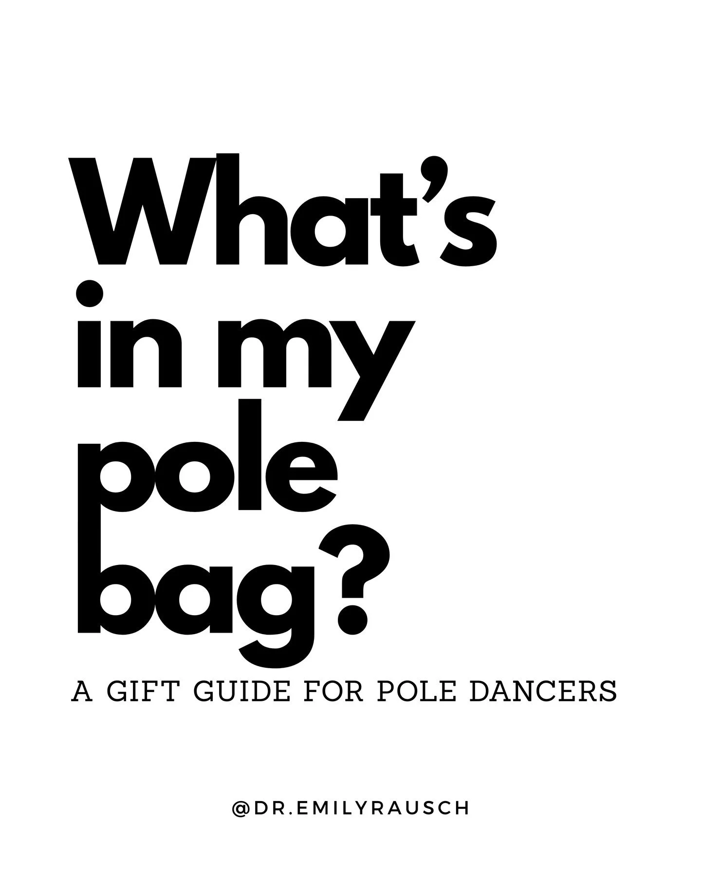 If you're looking to treat yourself 💅🏻 or have someone asking what they can gift you that's pole related, here are a few of my favorite things that I use on a regular basis for my pole training &amp; recovery. 

Reminder that all of my offerings wi