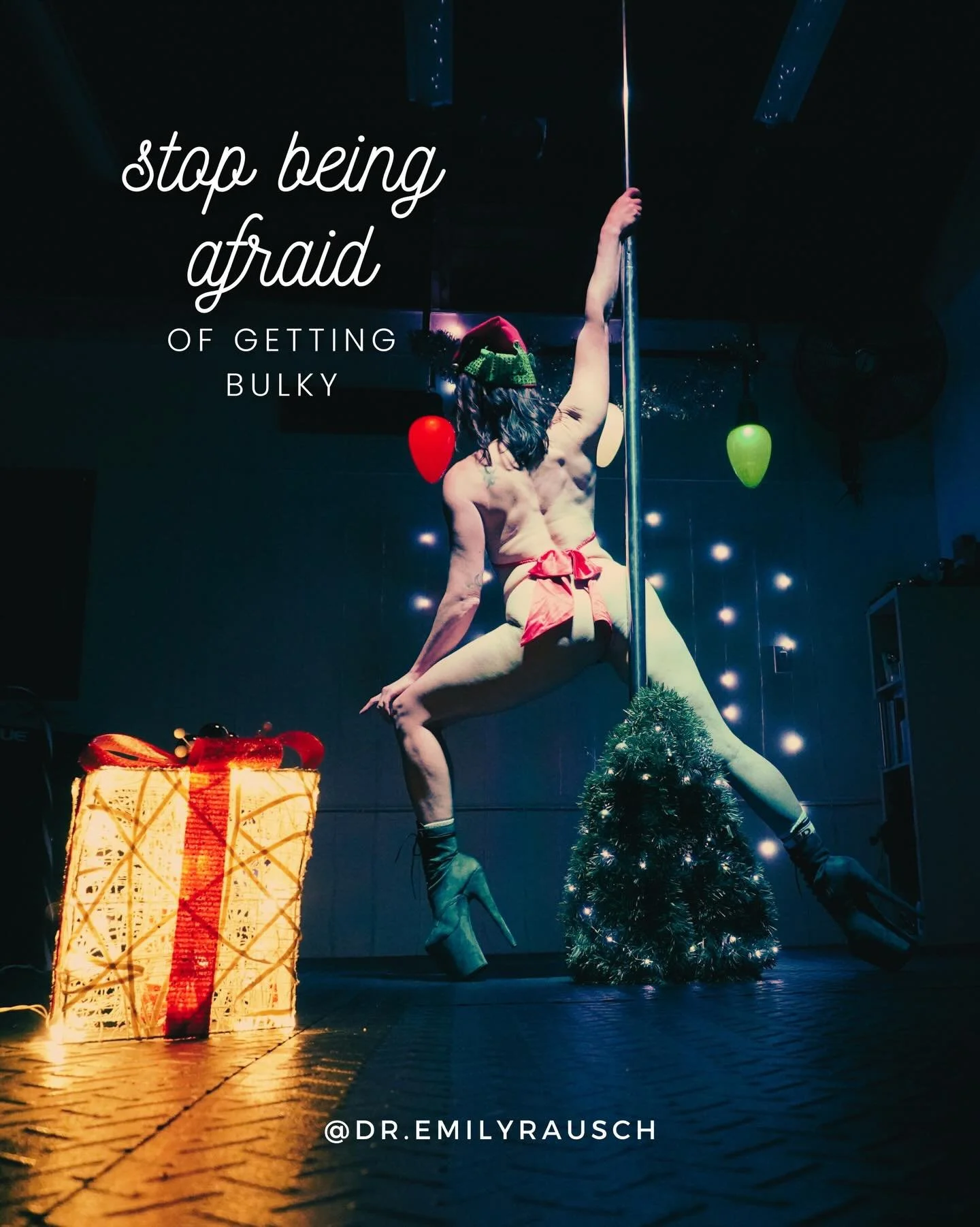 I&rsquo;d 1000% rather you be afraid of being frail. 

Building and maintaining your muscle mass, especially as a woman/AFAB human, is your key to a long &amp; healthy life. 

Underfueling &amp; intentionally not strength training are going to come b