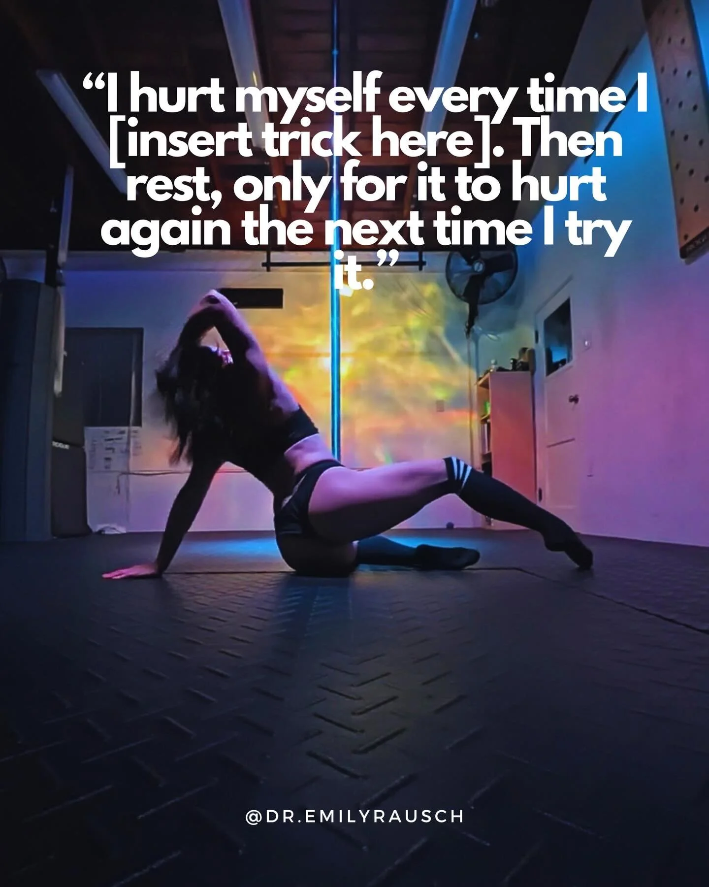 If you&rsquo;re getting hurt every time you attempt a trick, REST IS NOT THE ANSWER.

The trick is too hard for you right now. 

That might hurt to hear but it&rsquo;s 1. the truth and 2. Something you can address. 

Step 1. - Recover from the injury