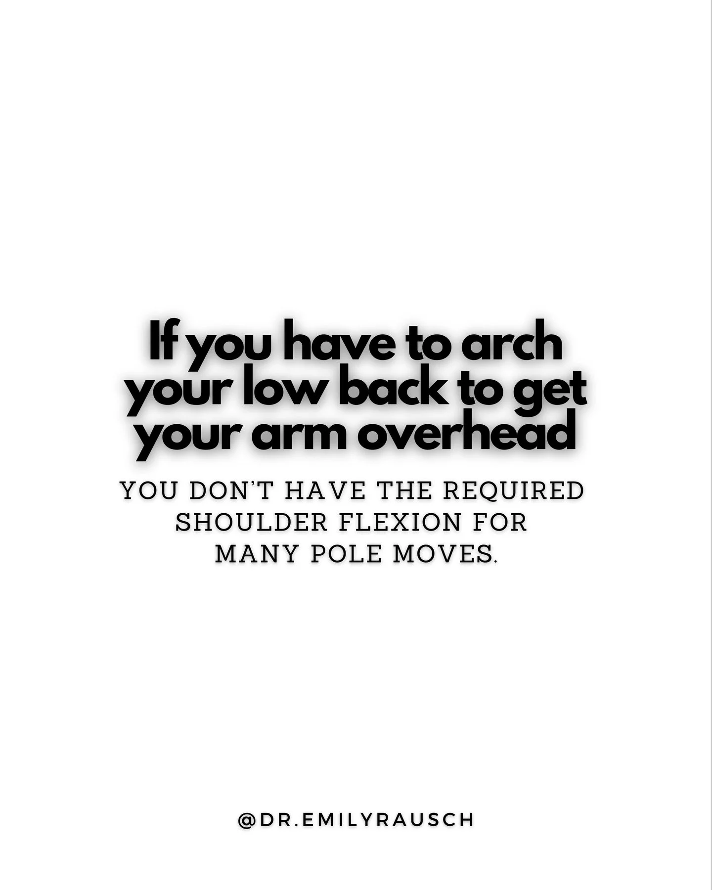 If you don&rsquo;t have access to a position on the floor, you&rsquo;re won&rsquo;t have access to it on the pole. 

This is one of the self assessments in my online course, How to Not F*ck Up Your Shoulders Pole Dancing.

Reminder that you don&rsquo