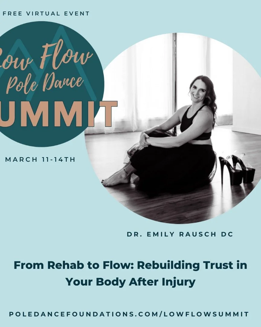 omggg! registration for this year's low flow summit is officially open! 🥳

i'm super pumped for my presentation as returning to pole after an injury can be scary af. 

this summit is all about helping you master grounded, fluid movement that feels a