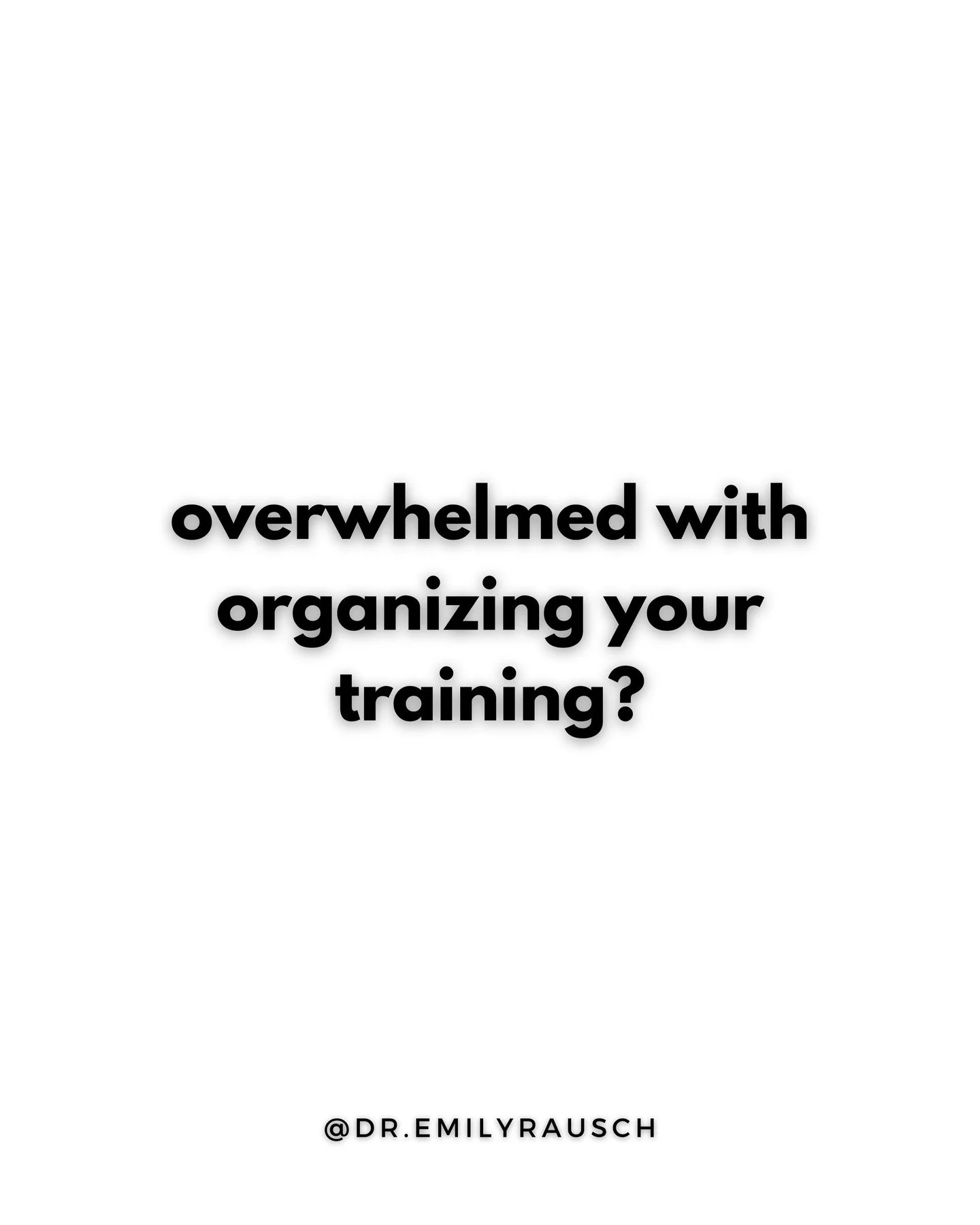 if you're looking for someone to tell you exactly what to train &amp; when, that's a sign to hire a coach. 

➡️ link in bio to learn about working with me 1:1

if you're looking to add structure to your training and are more of a DIY person, the fram