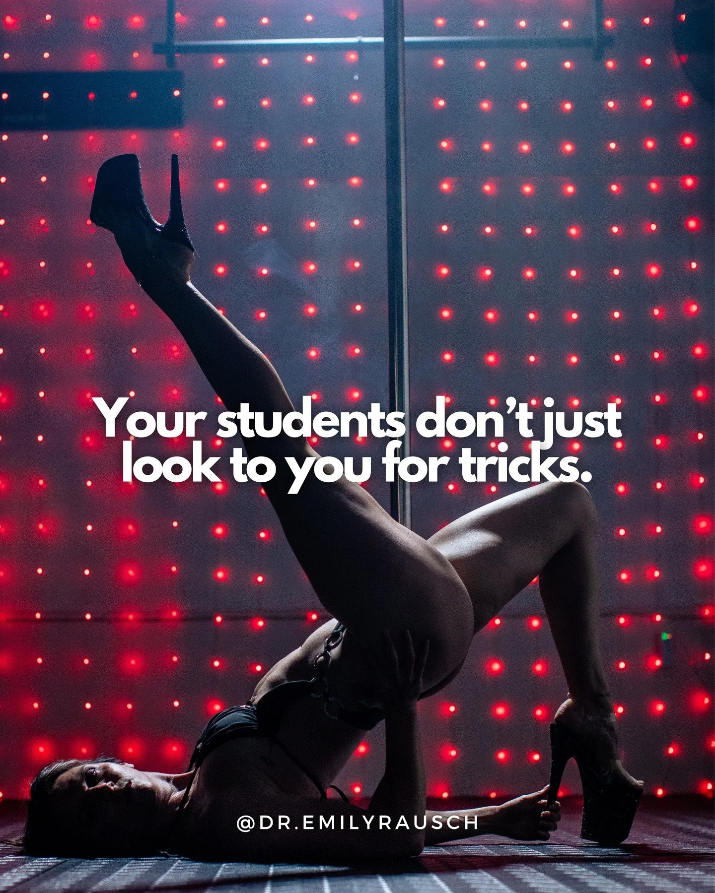 Pole instructors - you are leaders in your community. 

Your students will come to you both to learn pole skills and for guidance with their training. 

What you tell them will have an impact on their pole journey. 

The more you know, the better you