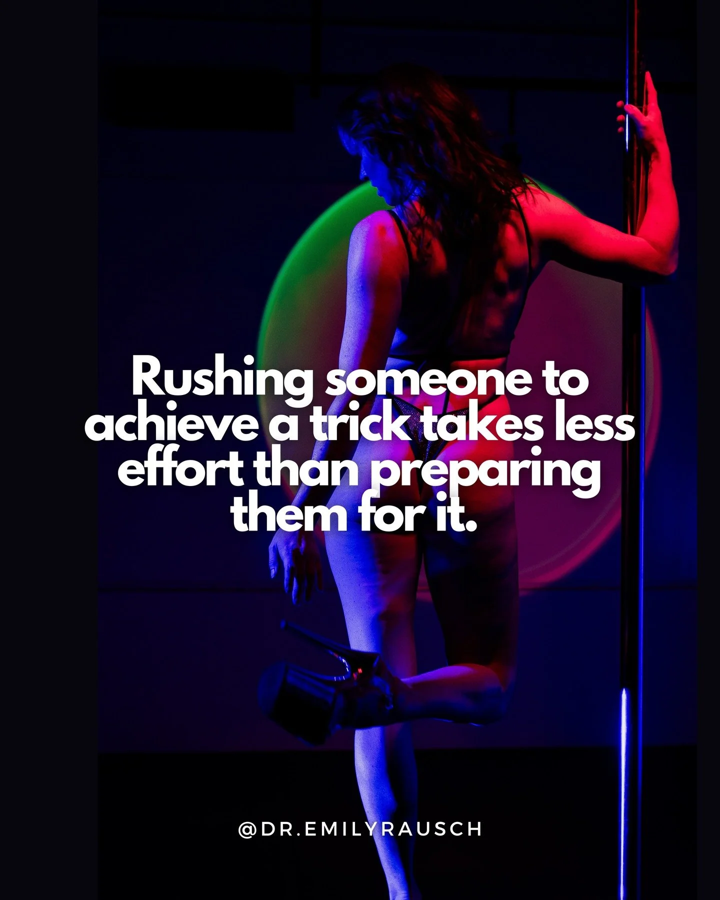 If I didn&rsquo;t care about putting my students at unnecessary risk, I could have them doing pretty much any trick. 

Turns out it&rsquo;s not hard to rush/force someone into tricks they aren&rsquo;t ready for. 

But being a proficient instructor, a