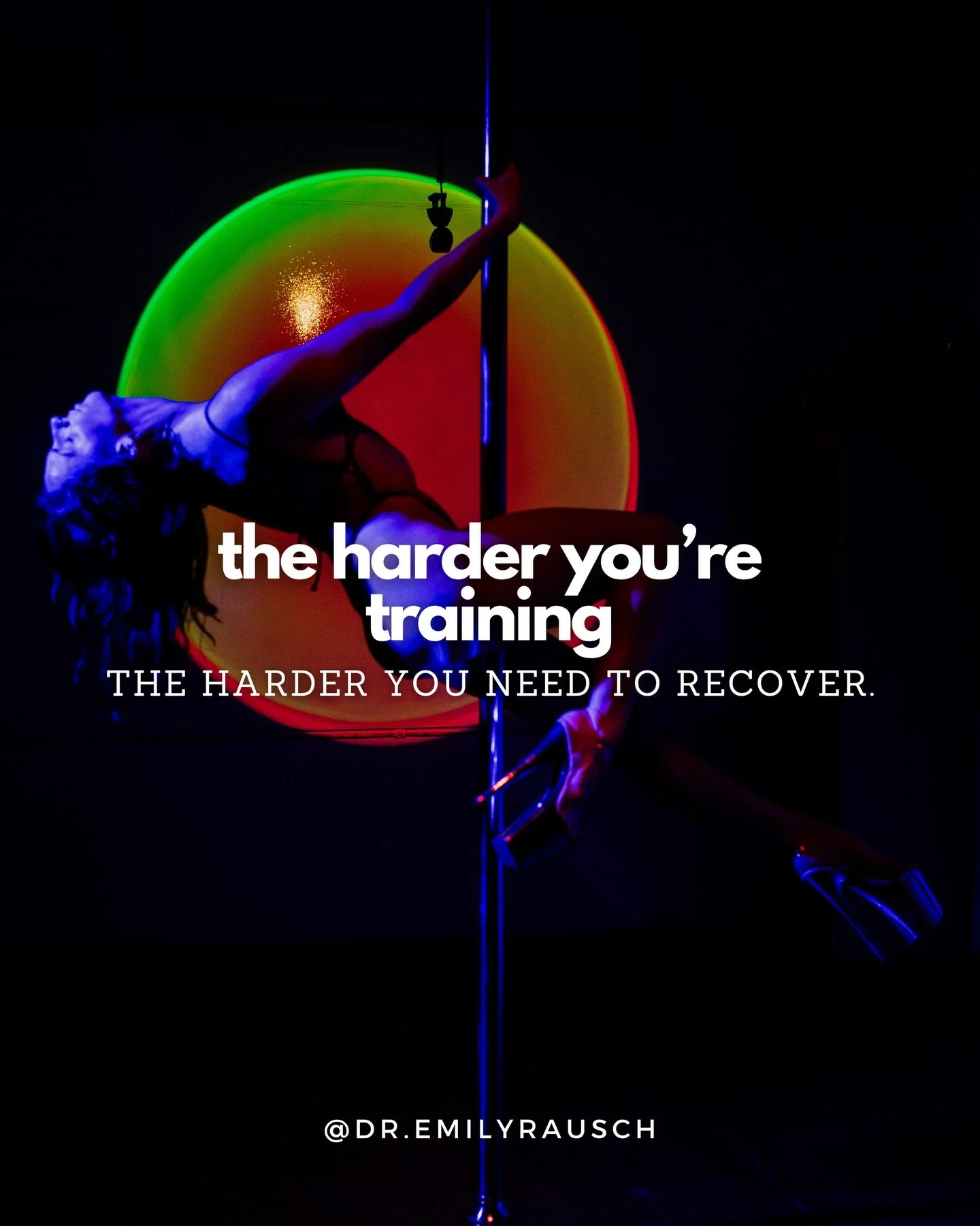 This applies to your pole training in general but becomes especially non-negotiable when you&rsquo;re preparing to perform or compete. 

If you&rsquo;re going to ask your body to do hard things, you have to give it the resources to do so. 

Yes, this