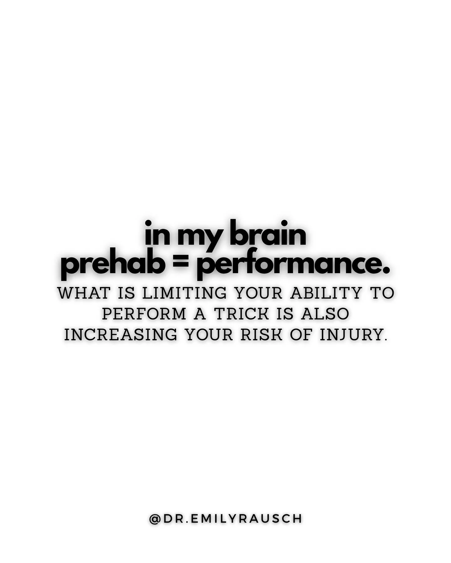 2 birds 🐦 One stone 🪨

you likely aren't going into your pole training thinking about getting injured. 

but you likely are having moments of ✨frustration✨about your inability to do a trick. 

prehab is often thought as being in the "injury&qu