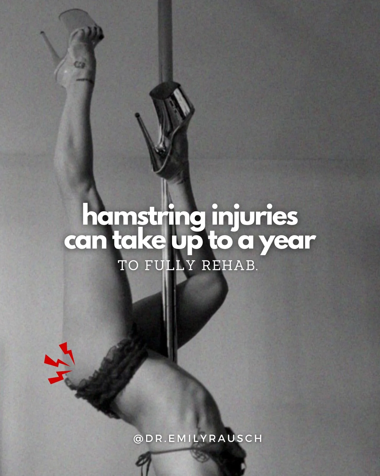 hamstring injuries are the 2nd most common injury pole dancers experience. 

if you&rsquo;re struggling with one, I have a self-paced rehab plan that will guide you through the healing process. 

check it out by clicking the link in my bio.