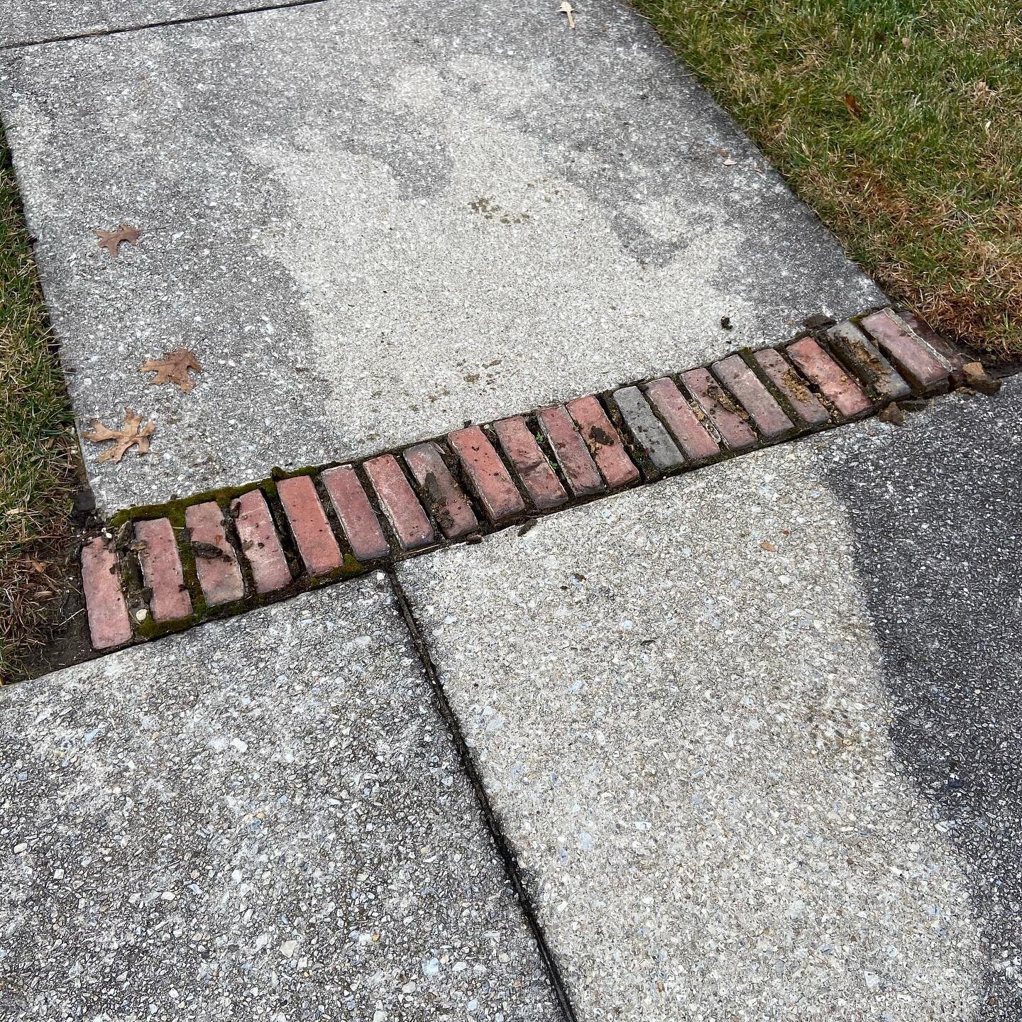 Old bricks were a tripping hazard. Replaced with 6ft slabs of bluestone
