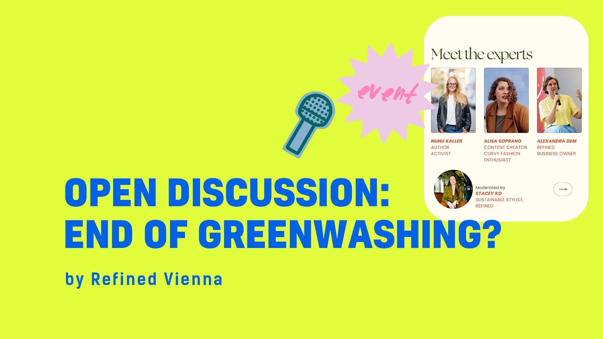 Open Discussion: End Of Greenwashing?